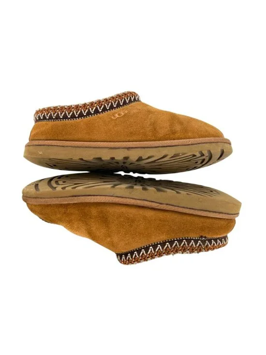 UGG Tasman Suede Sheepskin Slippers Chestnut Size 5 - Picture 3 of 11